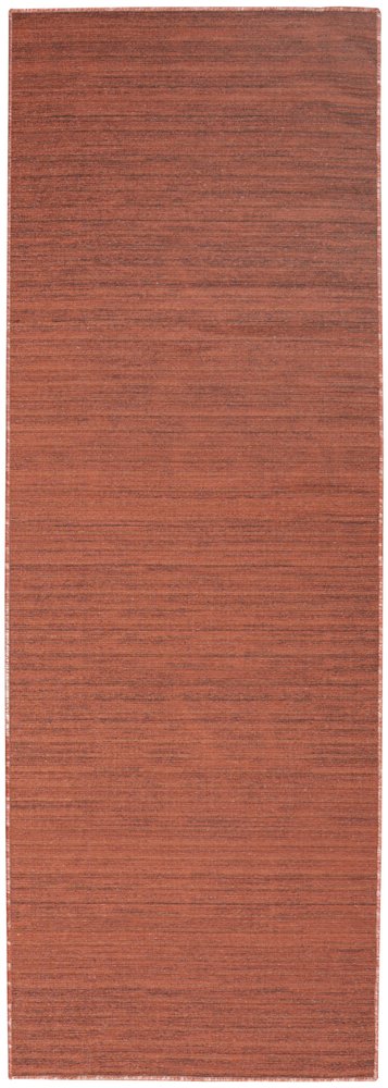 6' Red Abstract Runner Rug