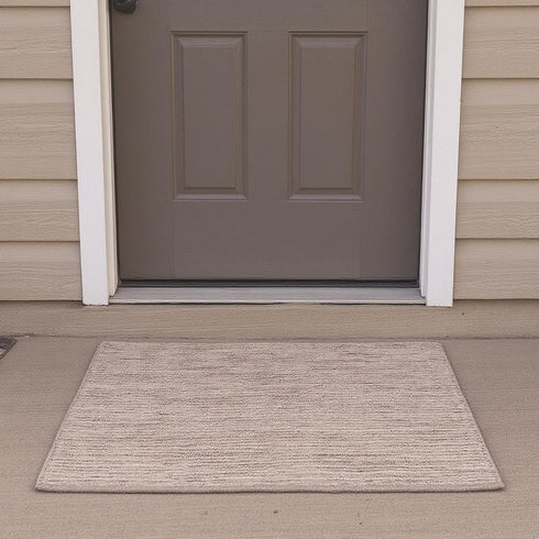 6' Tan Abstract Runner Rug