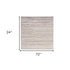 6' Ivory and Light Brown Abstract Washable Runner Rug