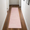 8' Pink Abstract Washable Runner Rug