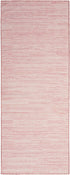 8' Pink Abstract Washable Runner Rug