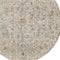 8' Light Gray Black And Yellow Floral Distressed Round Rug