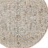 8' Light Gray Black And Yellow Floral Distressed Round Rug