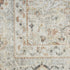 8' Light Gray Black And Yellow Floral Distressed Round Rug