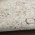 8' Light Gray Black And Yellow Floral Distressed Round Rug
