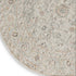 8' Light Gray Black And Yellow Floral Distressed Round Rug