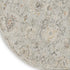 8' Black Mint Green And Ivory Floral Distressed Round Rug