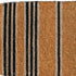 18" X 48" Brown and Black Coir Striped Outdoor Door Mat