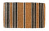 18" X 48" Brown and Black Coir Striped Outdoor Door Mat