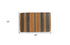18" X 48" Brown and Black Coir Striped Outdoor Door Mat