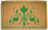 18" X 30" Brown and Green Coir Abstract Outdoor Door Mat