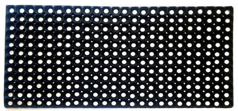 19" X 39" Black Rubber Outdoor Door Mat