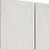 Set of Two White Metal Abstract Hanging Dimensional Sculptures