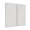 Set of Two White Metal Abstract Hanging Dimensional Sculptures