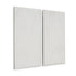 Set of Two White Metal Abstract Hanging Dimensional Sculptures