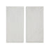 Set of Two White Metal Abstract Hanging Dimensional Sculptures