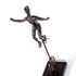 16" Bronze Resin Unicycle Man Tabletop Sculpture