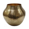 11" Gold Aluminum Round Table Vase