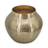 11" Gold Aluminum Round Table Vase