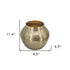 11" Gold Aluminum Round Table Vase