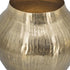 11" Gold Aluminum Round Table Vase