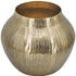 11" Gold Aluminum Round Table Vase
