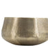Set of Two Gold Aluminum Round Table Vases