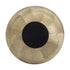 Set of Two Gold Aluminum Round Table Vases