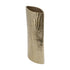 15" Gold Oval Aluminum Table Vase