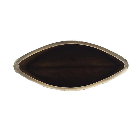 15" Gold Oval Aluminum Table Vase