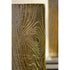 15" Gold Oval Aluminum Table Vase
