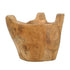 8" Natural Round Solid Wood Table Vase