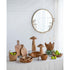 8" Natural Round Solid Wood Table Vase