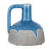 7" Blue And Gray Ceramic Urn Jug Vase