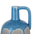9" Blue And Gray Ceramic Urn Jug Vase