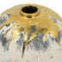 8" Gray Ivory And Gold Modern Abstract Ceramic Table Vase