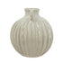 10" Sage And Gray Round With Handles Ceramic Table Vase