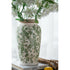 12" Green And White Leaf Ceramic Round Table Vase