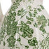 14" Green And White Leaf Ceramic Amphora Table Vase