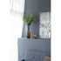19" Clear And Brown Ombre Glass Table Vase