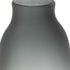 17" Charcoal And Orange Ombre Glass Table Vase