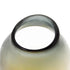 10" Charcoal And Orange Ombre Round Glass Table Vase
