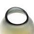 11" Charcoal And Orange Ombre Round Glass Table Vase