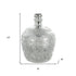 10" Silver Speckle Glass Table Vase