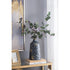 12" Blue And Gold Abstract Bud Glass Table Vase
