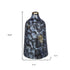 12" Blue And Gold Abstract Bud Glass Table Vase