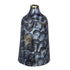 12" Blue And Gold Abstract Bud Glass Table Vase