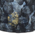 12" Blue And Gold Abstract Bud Glass Table Vase