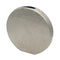 15" Silver Aluminum Round Disc Table Vase