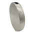 15" Silver Aluminum Round Disc Table Vase